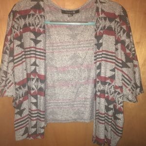 Tribal print cardigan